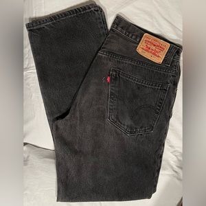 Two pair of black 505 Levi’s jeans W33 x 30L.